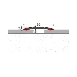 1352414090-PROFIL TRECERE CU BANDA AUTOADEZIVA INOX MAT 90