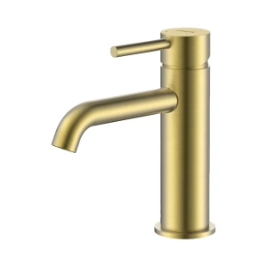 2424820-BAPV BATERIE STATIVA LAVOAR SCURTA CANNOLI BRUSHED GOLD FARA VENTIL DE SCURGERE