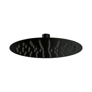 4084/25/N - PARA DE DUS ROTUNDA DIN INOX, D.25 CM, NEGRU - TUBE BOET