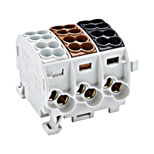 AL/CU-MAIN BRANCH TERMINAL, 25MM2, 3-POLE, ISOLATED