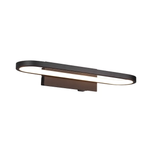 APLICA LED DE PERETE TRIO GIANNI 17W 3000K 1700LM IP44 NEGRU MAT | 283770132