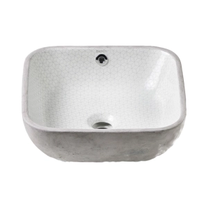 BATHCO LAVOAR PE BLAT NULES SQUARE BIG AXONOMETRIC 395x395x145 MM