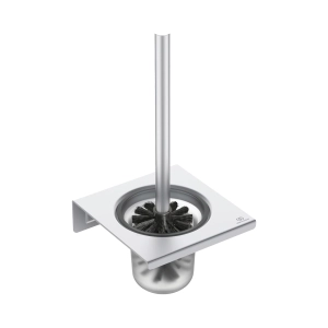 BD593SI - PERIE TOALETA IDEAL ST ALU+SUPORT STICLA MATA/ARGINTIU