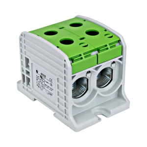 CLEMA DUBLA AL-CU,1 P. VERDE, 185MMP / 150MMP CU PIN