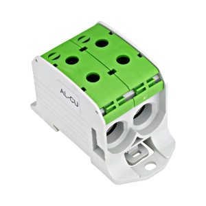 CLEMA DUBLA AL-CU,1 P. VERDE, 95MMP / 70MMP CU PIN