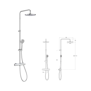 COLOANA DUS EVEN-T ROUND TERMOSTATATA