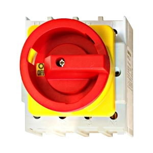 COMUTATOR PRINCIPAL DE PANOU 25A, 4 POLI, 10KW, ROSU