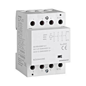CONTACTOR MODULAR (3UH) 40A, 4 ND, 230VCA, SERIA AMPARO