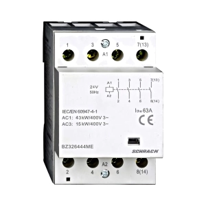 CONTACTOR MODULAR (3UH) 63A, 4 ND, 230VCA, SERIA AMPARO