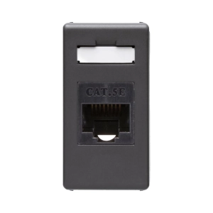GW21271 GEWISS PRIZA RJ45 1M CAT.5E UTP NEGRU MODULARA