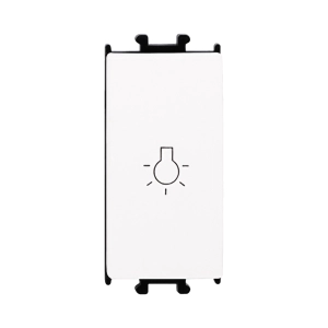 INTRERUPATOR CU REVENIRE MODULAR LUENA ALB