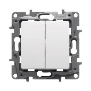 INTRERUPATOR DUBLU CAP SCARA 10A ALB SALBEI - LEGRAND