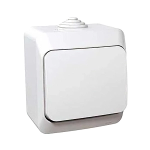 INTRERUPATOR SIMPLU APLICAT 10A IP44 ALB CEDAR - SCHNEIDER | WDE000510