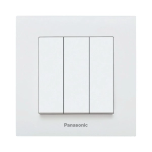 INTRERUPATOR TRIPLU PANASONIC ALB KARRE PLUS