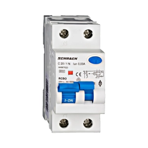 INTRERUPTOR AUTOMAT+DIF. 1P+N, AMPARO 6KA, C 20A, 30MA,TIP A
