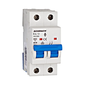 INTRERUPTOR AUTOMAT MODULAR (MCB) AMPARO 6KA, B 6A, 2-POLI