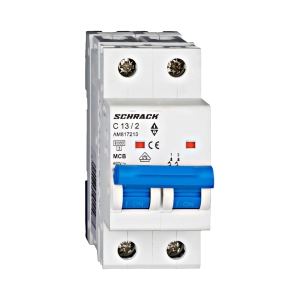 INTRERUPTOR AUTOMAT MODULAR (MCB) AMPARO 6KA, C 13A, 2-POLI