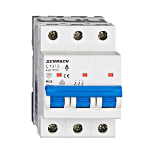 INTRERUPTOR AUTOMAT MODULAR (MCB) AMPARO 6KA, C 13A, 3-POLI