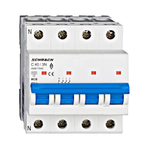 INTRERUPTOR AUTOMAT MODULAR (MCB) AMPARO 6KA, C 40A, 3P+N