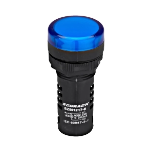 LAMPA DE SEMNALIZARE CU LED, MONOBLOC, 230V-AC/DC, ALBASTRU