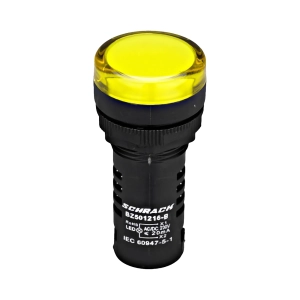 LAMPA DE SEMNALIZARE CU LED, MONOBLOC, 230V-AC/DC, GALBEN