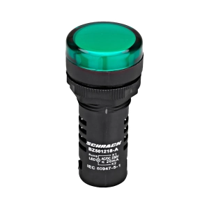 LAMPA DE SEMNALIZARE CU LED, MONOBLOC, 230V-AC/DC, VERDE