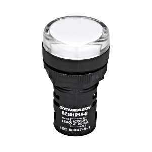 LAMPA DE SEMNALIZARE CU LED, MONOBLOC, 24V-AC/DC, ALB