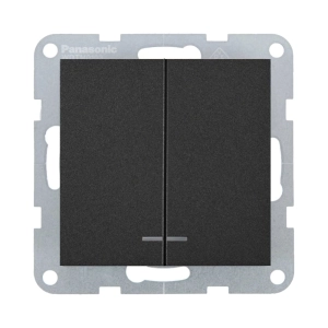 MECANISM COMUTATOR CU LED MECANIC PANASONIC KARRE PLUS 55 NEGRU