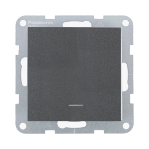 MECANISM INTRERUPATOR CU LED CU TERMINAL NEUTRU ON-ON MEC. QC PANASONIC KARRE PLUS 55 FUMURIU