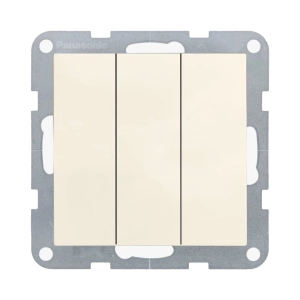 MECANISM INTRERUPATOR TRIPLU PANASONIC KARRE PLUS 55 BEJ