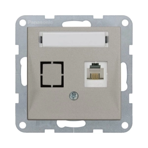 MECANISM PRIZA CAT6 CU ETICHETA PANASONIC KARRE PLUS 55 BRONZ