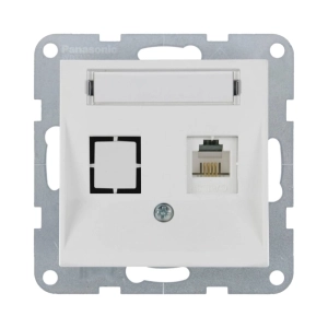 MECANISM PRIZA CAT6 CU ETICHETA PANASONIC KARRE PLUS 55 SOFT TOUCH SEASHELL