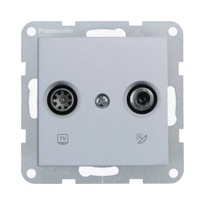 MECANISM PRIZA SATELIT+TV FINALA PANASONIC KARRE PLUS 55 SILVER