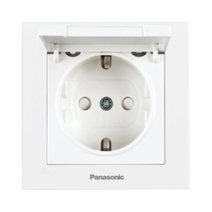 MECANISM PRIZA SCHUKO CU CAPAC, PROTECTIE PENTRU COPII SI SISTEM QUICK CONNECT PANASONIC KARRE PLUS 55 ALB