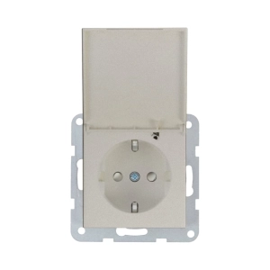 MECANISM PRIZA SCHUKO CU CAPAC, PROTECTIE PENTRU COPII SI SISTEM QUICK CONNECT PANASONIC KARRE PLUS 55 BRONZ