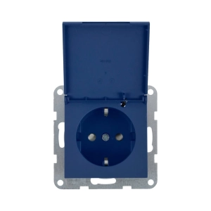 MECANISM PRIZA SCHUKO CU CAPAC, PROTECTIE PENTRU COPII SI SISTEM QUICK CONNECT PANASONIC KARRE PLUS 55 SOFT TOUCH OCEAN