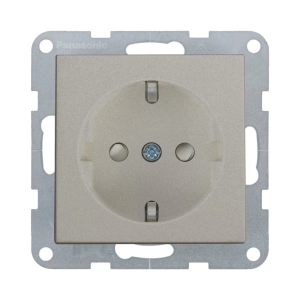 MECANISM PRIZA SCHUKO CU PROTECTIE PENTRU COPII SI QUICK CONNECT PANASONIC KARRE PLUS 55 BRONZ