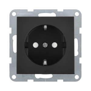 MECANISM PRIZA SCHUKO CU PROTECTIE PENTRU COPII SI QUICK CONNECT PANASONIC KARRE PLUS 55 FUMURIU