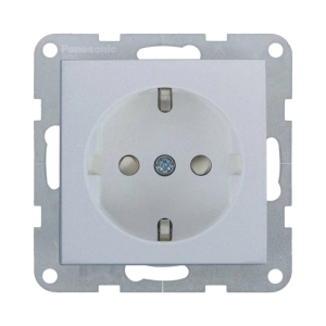MECANISM PRIZA SCHUKO CU PROTECTIE PENTRU COPII SI QUICK CONNECT PANASONIC KARRE PLUS 55 SILVER