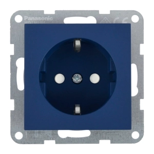 MECANISM PRIZA SCHUKO CU PROTECTIE PENTRU COPII SI QUICK CONNECT PANASONIC KARRE PLUS 55 SOFT TOUCH OCEAN