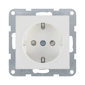 MECANISM PRIZA SCHUKO CU PROTECTIE PENTRU COPII SI QUICK CONNECT PANASONIC KARRE PLUS 55 SOFT TOUCH SEASHELL