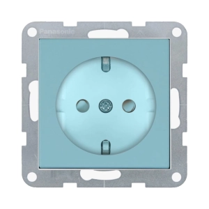 MECANISM PRIZA SCHUKO CU PROTECTIE PENTRU COPII SI QUICK CONNECT PANASONIC KARRE PLUS 55 SOFT TOUCH TURCOAZ