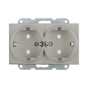 MECANISM PRIZA SCHUKO DUBLA CU PROTECTIE PENTRU COPII PANASONIC KARRE PLUS 55 BRONZ