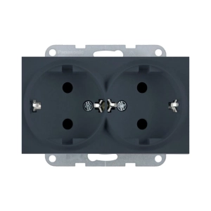 MECANISM PRIZA SCHUKO DUBLA PANASONIC KARRE PLUS 55 SOFT TOUCH NIGHT