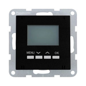 MECANISM TERMOSTAT DIGITAL DE CAMERE PENTRU INCALZIRE/RACIRE PANASONIC KARRE PLUS 55 NEGRU
