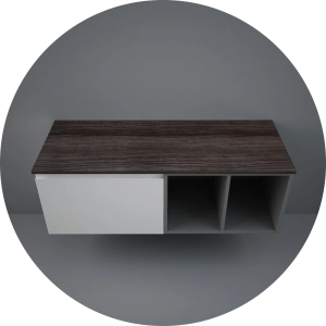 PLASL12146MOK-BLAT LEMN MOKA 120CM