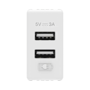 PRIZA 2XUSB 3A 1M ALB SYSTEM - GEWISS | GW20362