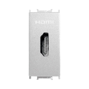 PRIZA HDMI, 1M ALB METALIC THEA OPTIMA | P-TO.TV.HDMI.MW