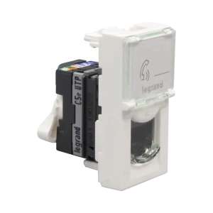 PRIZA RJ45 UTP CAT5E 1M 10A ALB MOSAIC - LEGRAND | 076551
