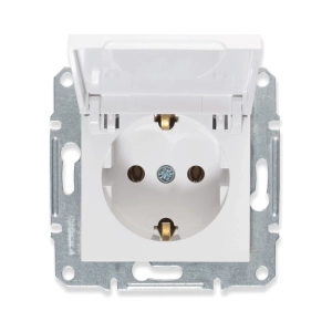 PRIZA SCHUKO CU CAPAC 16A ALB ASFORA - SCHNEIDER | EPH3170121
